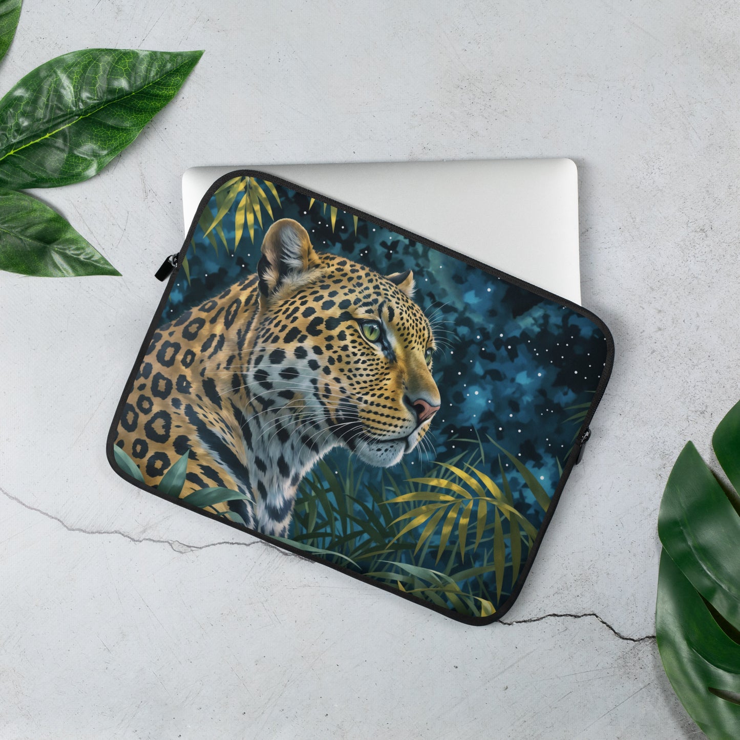 Leopard Laptop Sleeve - After Dark Graphix UK