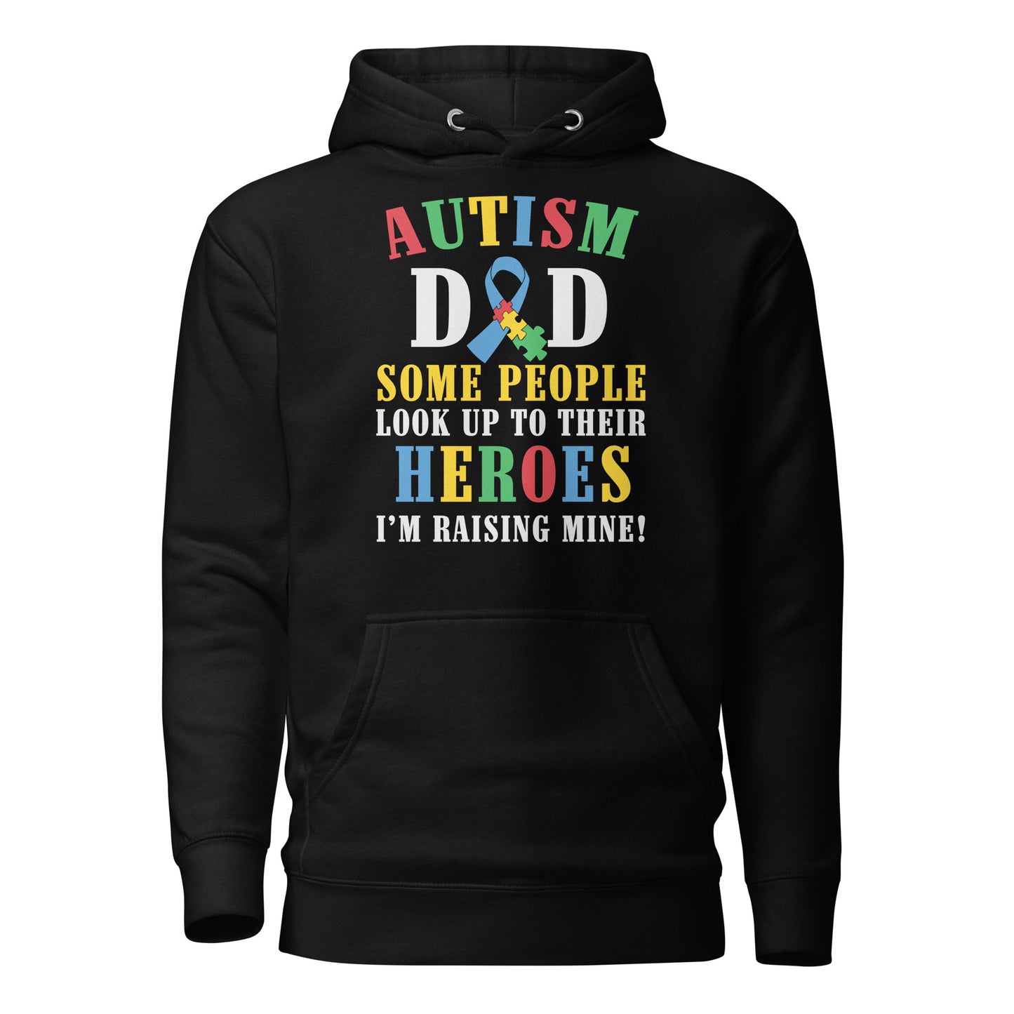 Austim Dad Unisex Hoodie - After Dark Graphix UK