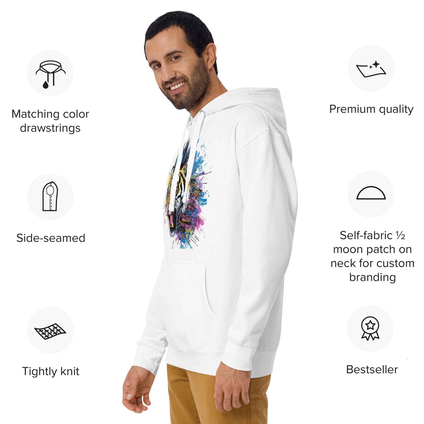 Punk Tiger Unisex Hoodie
