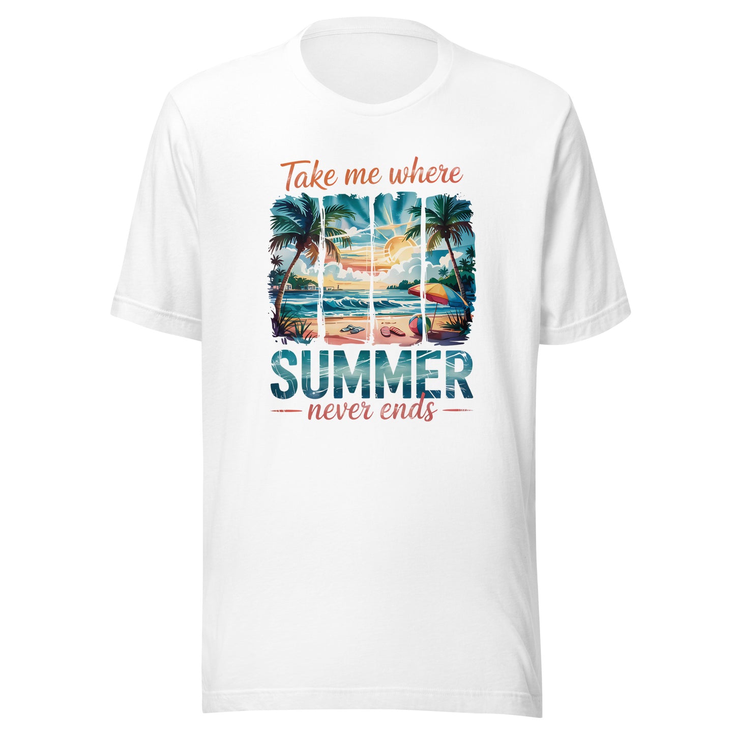 Summer Never Ends Unisex t-shirt - After Dark Graphix UK