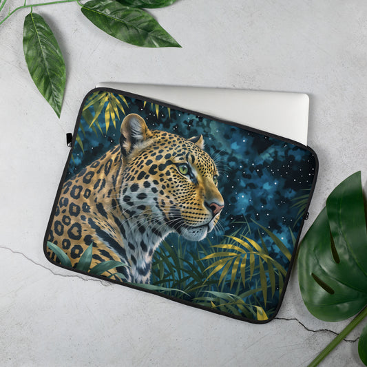 Leopard Laptop Sleeve - After Dark Graphix UK