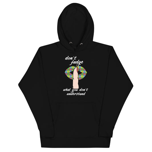 Dont Judge Unisex Hoodie - After Dark Graphix UK