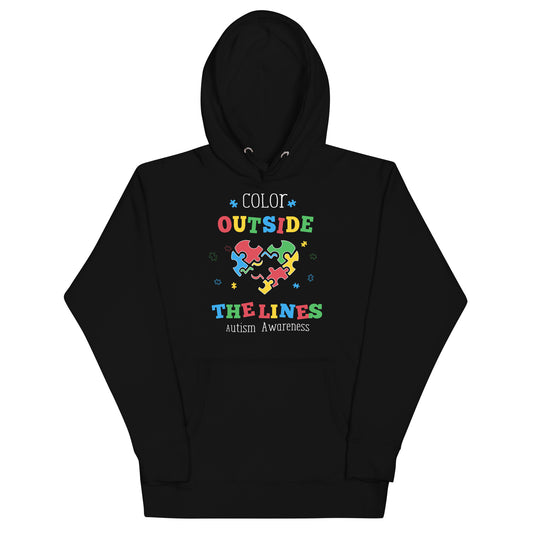 Outside The Lines Unisex Hoodie - After Dark Graphix UK