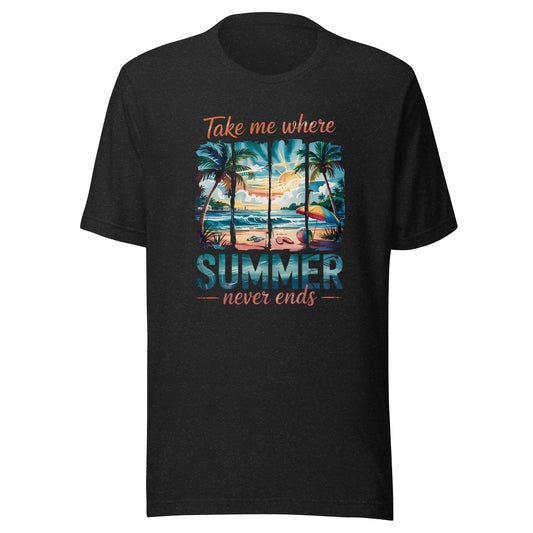 Summer Never Ends Unisex t-shirt - After Dark Graphix UK